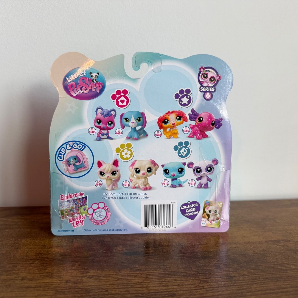 New Littlest Pet Shop LPS 611 Pets On The Move Golden Retriever Dog Clip and Go - Picture 2 of 2